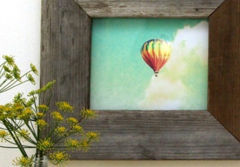 Easy Barn Wood Frame from An Old Picture Frame