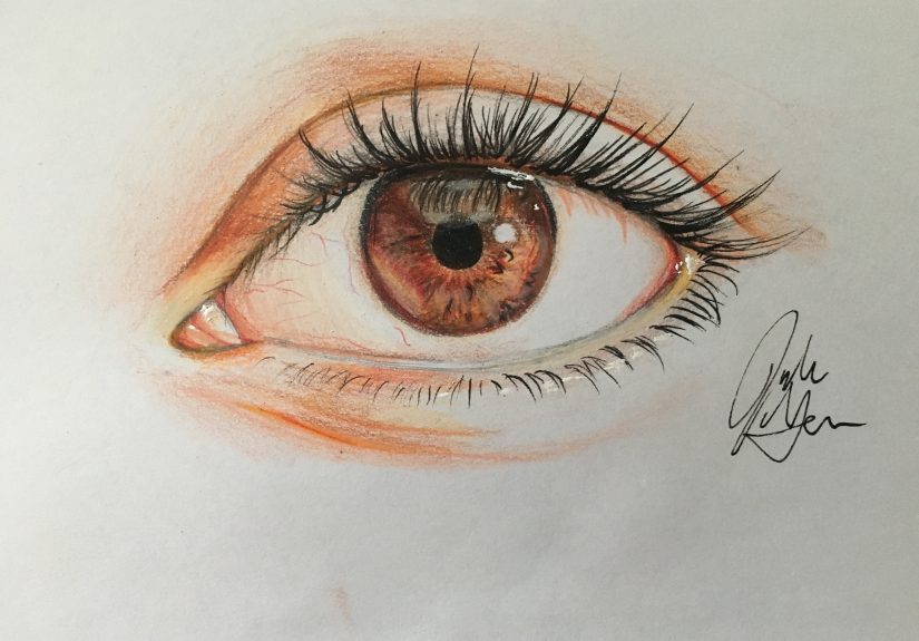 How to Draw an Eye in Colored Pencil