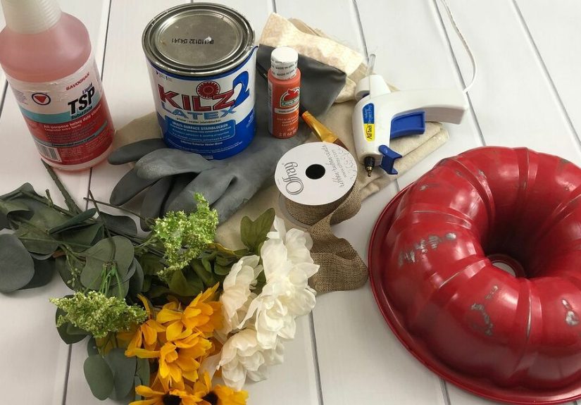 How to Make a DIY Pumpkin Bundt Pan Fall Wreath