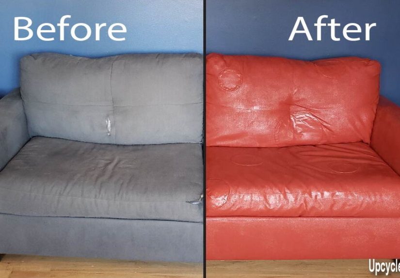 How to Upcycle your Couch - Painting Upholstery For The First Time