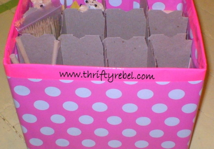 Liquor Store Cardboard Box Makeover