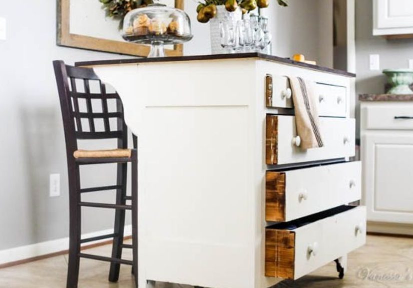 Need More Kitchen Storage? Turn a Dresser Into an Island