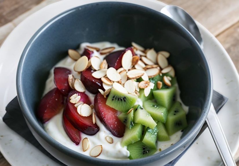 Plum, Almond, and Yogurt Parfait Recipe