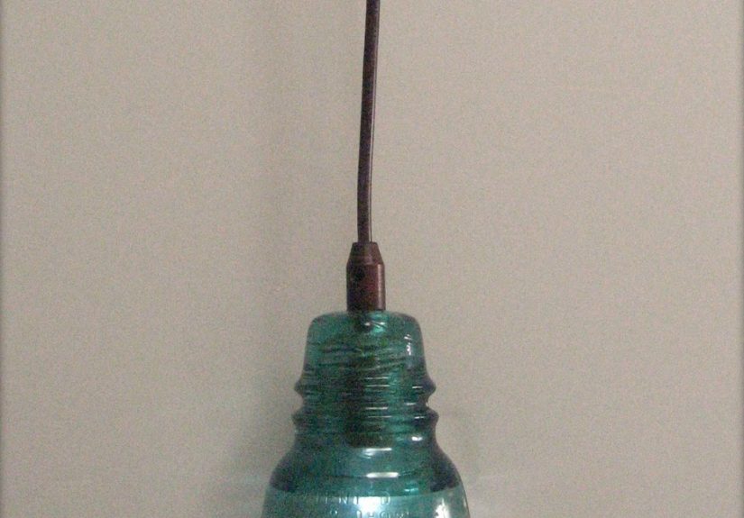 Recycling Glass Insulators Into Pendant Light