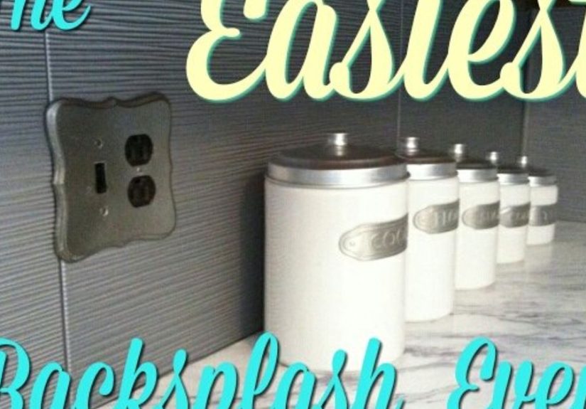 The Easiest DIY Kitchen Backsplash. Ever.