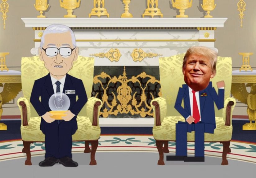 Trump Holds Phallic Trophy in White House Event That’s Straight Out of ‘South Park’