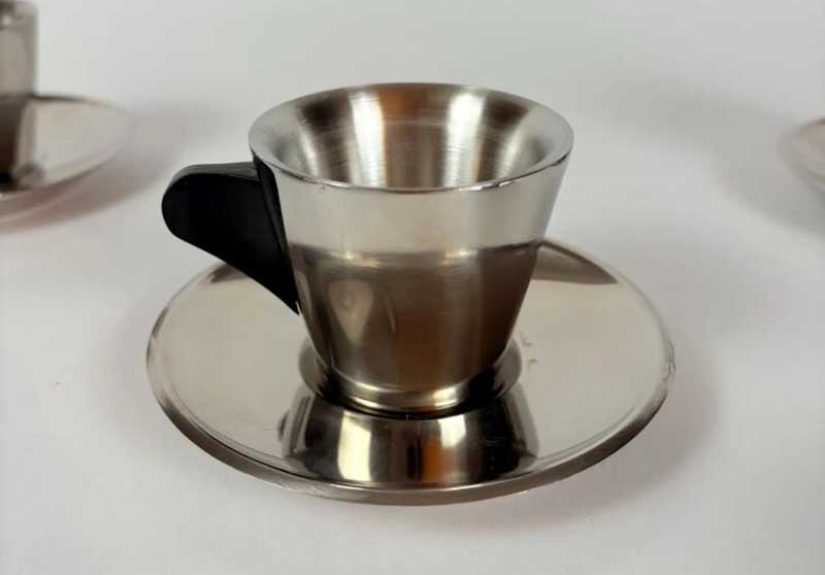 90s Ikea Stainless Steel Espresso Set