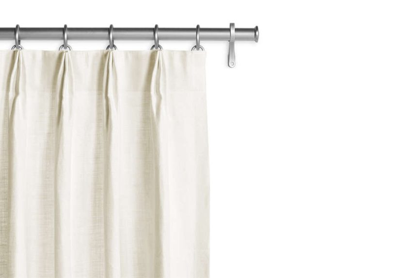 Barn & Willow Belgian Linen Euro Pleat Drapery – Oyster