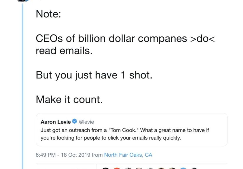 Dear SaaStr: Do CEOs of Big Companies Actually Read Their Own Email?
