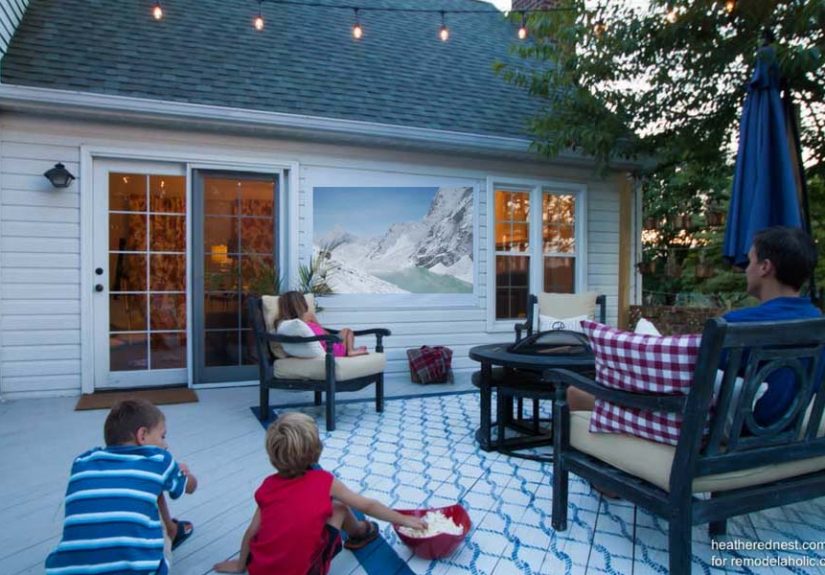 EASY DIY Outdoor Movie Screen