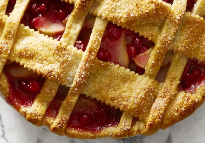 How To Make Cranberry-Pear Lattice Pie - Best Cranberry-Pear Lattice Pie Recipe