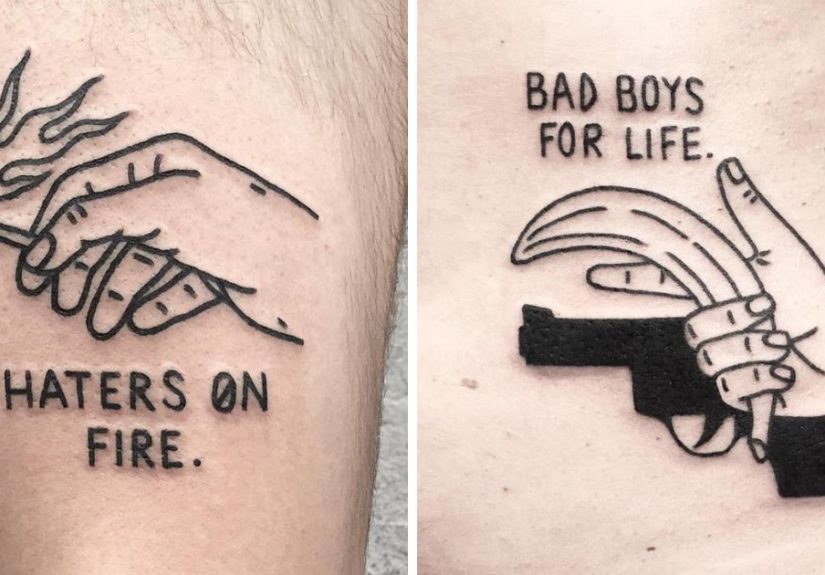 These Irreverent Tattoos From The German Tattoo Artist Will Catch Your Eye