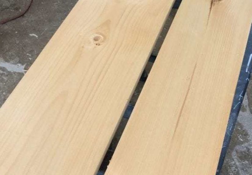 Wood Shelving With Chicken Wire