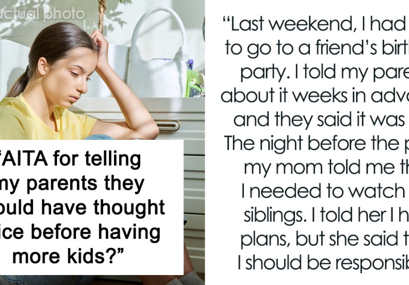“AITA For Telling My Parents They Should Have Thought Twice Before Having More Kids?”