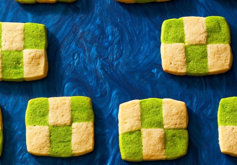 Best Pandan Checkerboard Cookies Recipe - How To Make Pandan Checkerboard Cookies