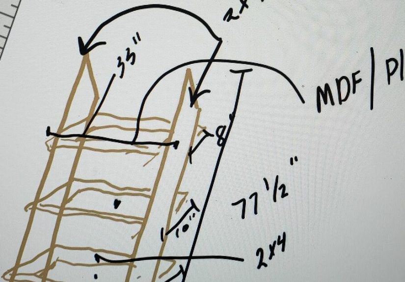 DIY Scrap Wood Bookcase Idea