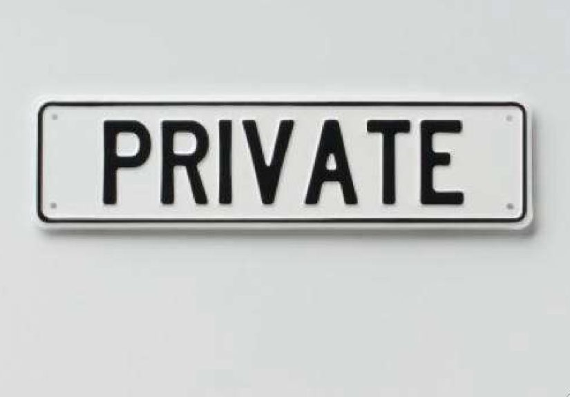 Embossed Aluminum Signs - Private