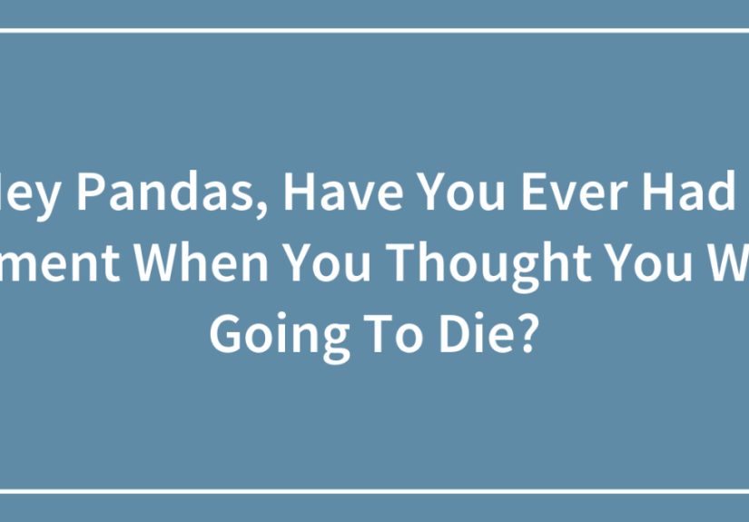 Hey Pandas, Have You Ever Had A Moment When You Thought You Were Going To Die? (Closed)