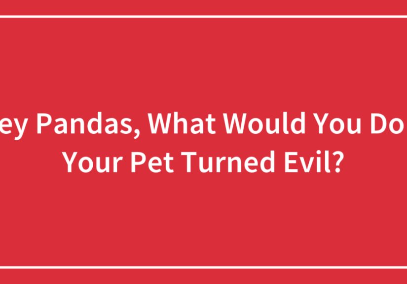 Hey Pandas, What Would You Do If Your Pet Turned Evil?