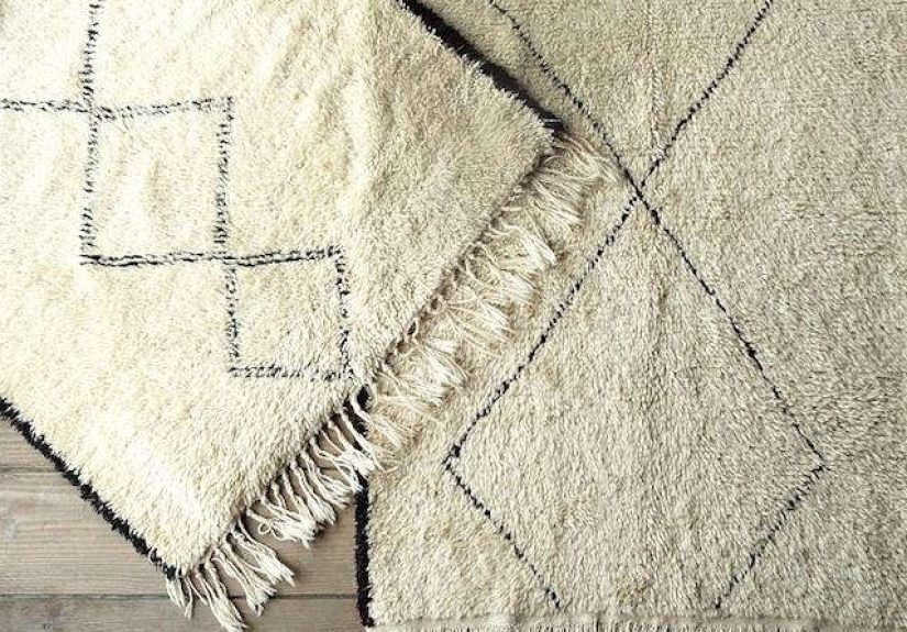 High/Low Beni Ouarain Moroccan Rugs