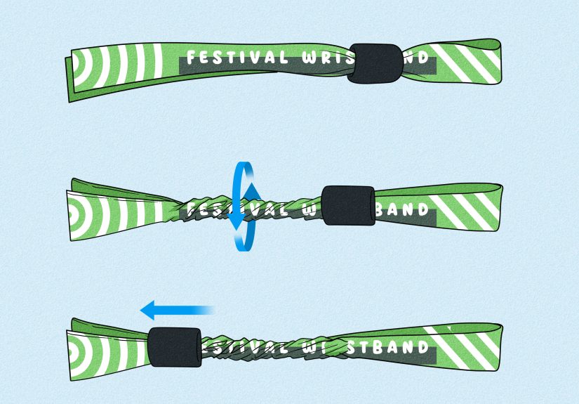 How to Loosen & Remove a Festival Wristband