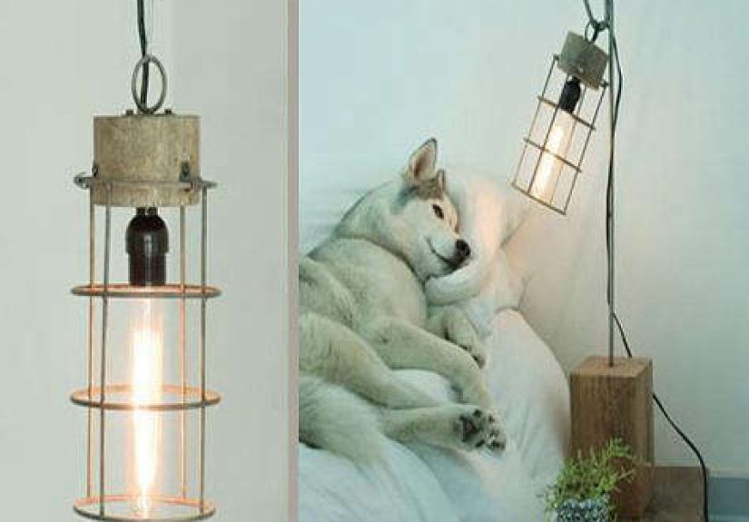 Lighting: Standing Edison Light at Haus Interior