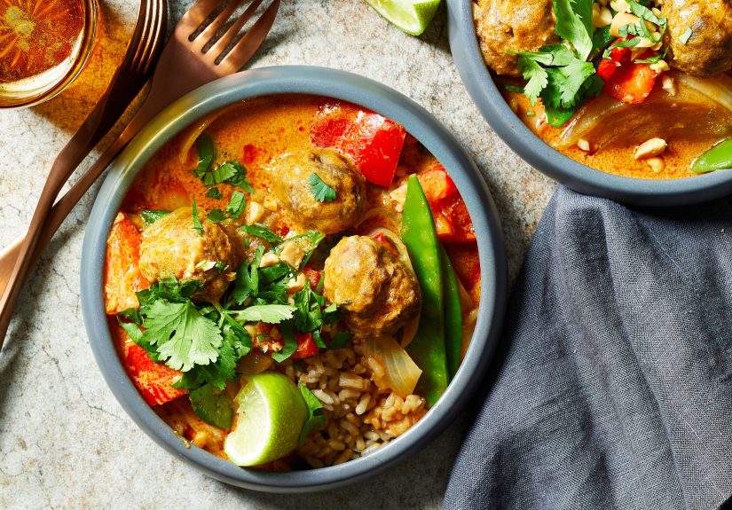 Meatballs with Coconut-Curry Sauce Recipe