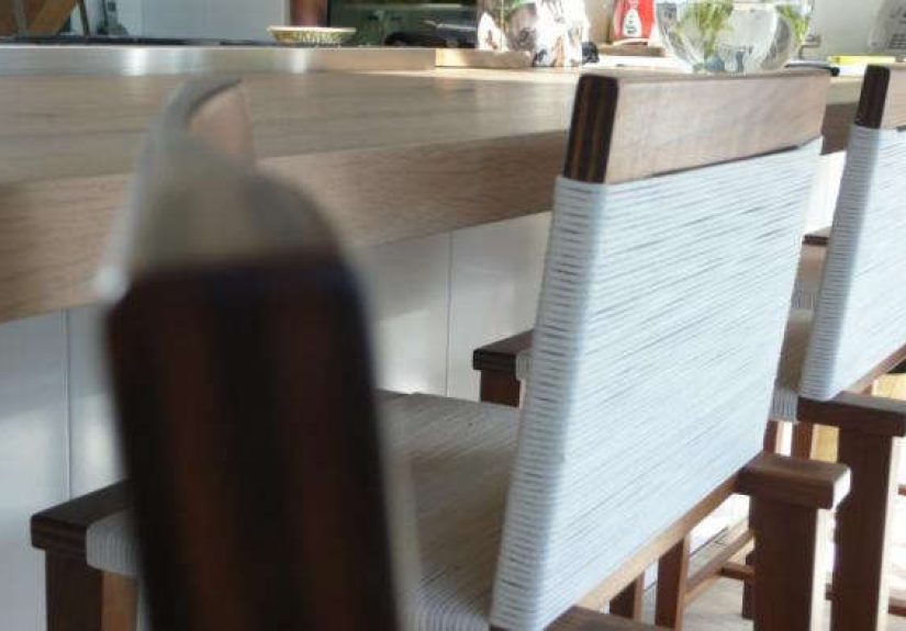 Midcentury-Inspired Rope Dining Chairs, Made in LA