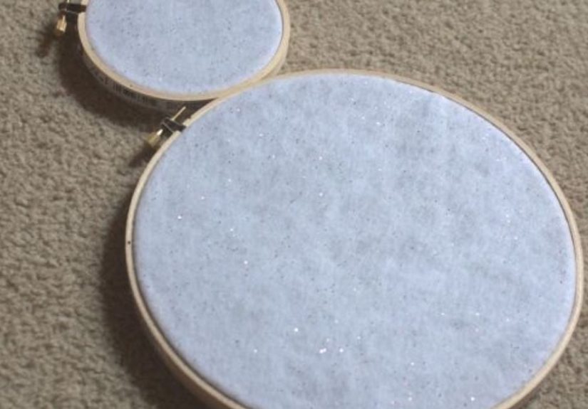 My Whimsical Wood Hoop Snowman