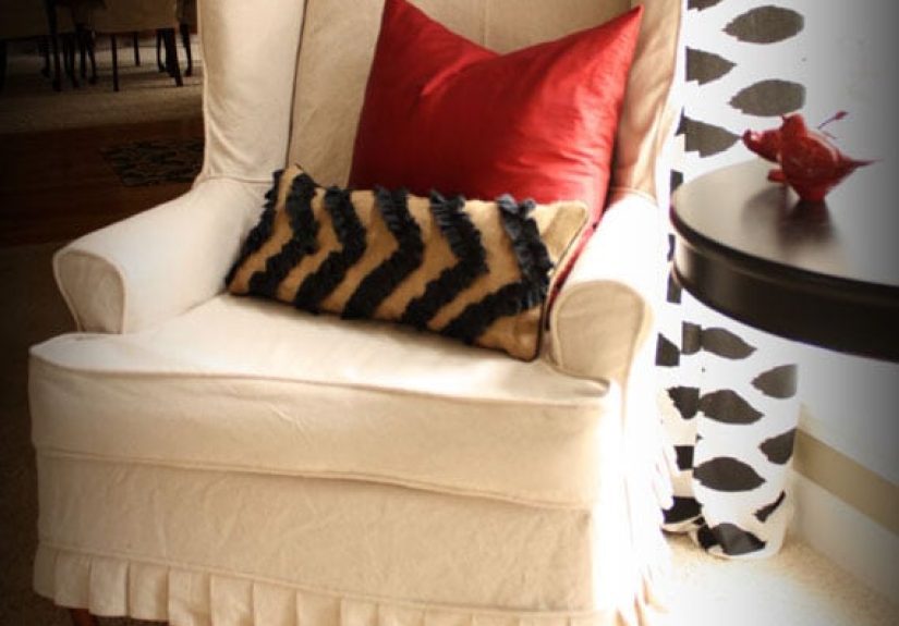 Slipcovered Wingback Chair..(that I want!)