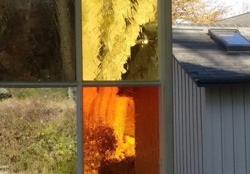 Stained Glass Privacy Panel for Porch