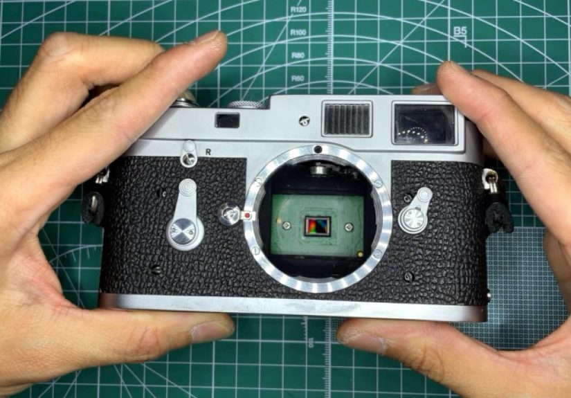 A Non-Destructive Digital Back For A Classic Leica
