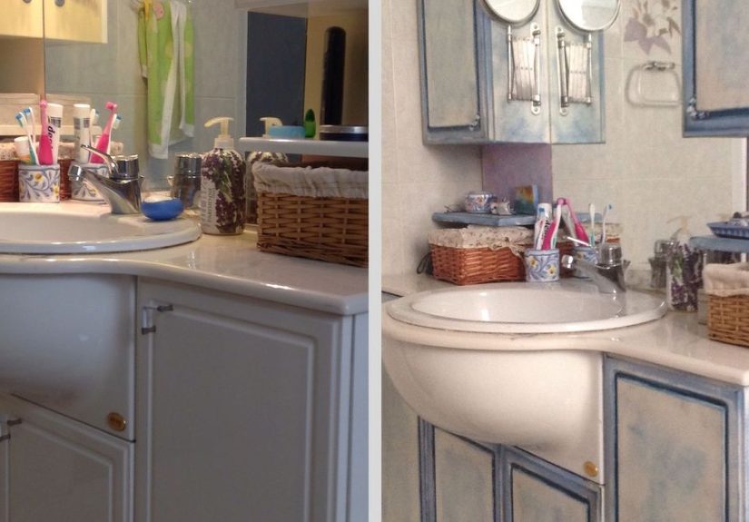 Bathroom Cabinets Makeover With Chalk Paint!