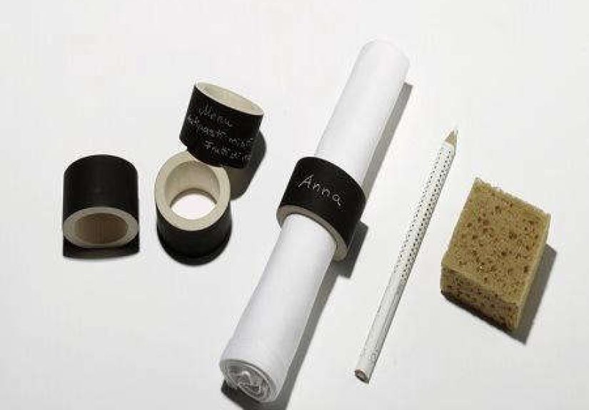 Chalkboard Napkin Rings