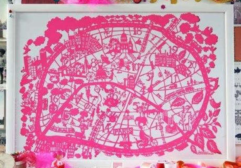 Children's Rooms: Famille Summerbelle Paper Cut Maps