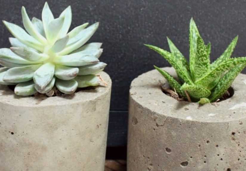 DIY Cement Planters and Garden Globes