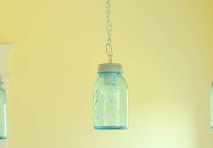 DIY Vintage Canning Mason Jar Pendant Lights