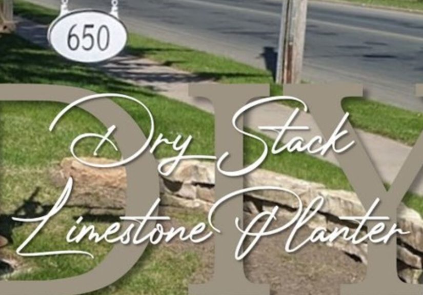 Dry Stack Stone Planter