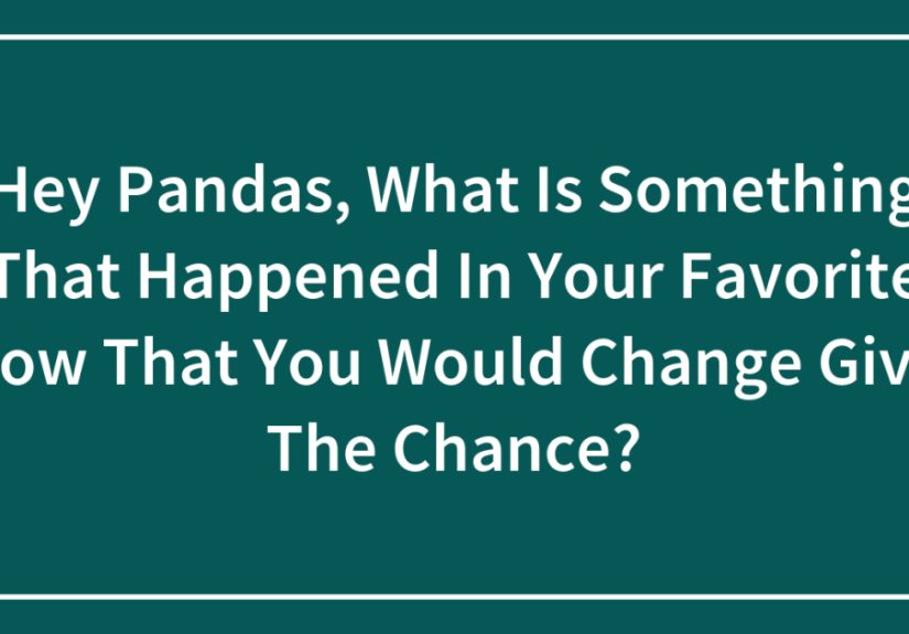 Hey Pandas, What Is Something That Happened In Your Favorite Show That You Would Change Given The Chance?