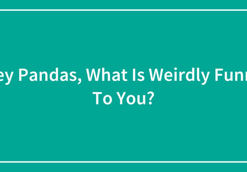 Hey Pandas, What Is Weirdly Funny To You?