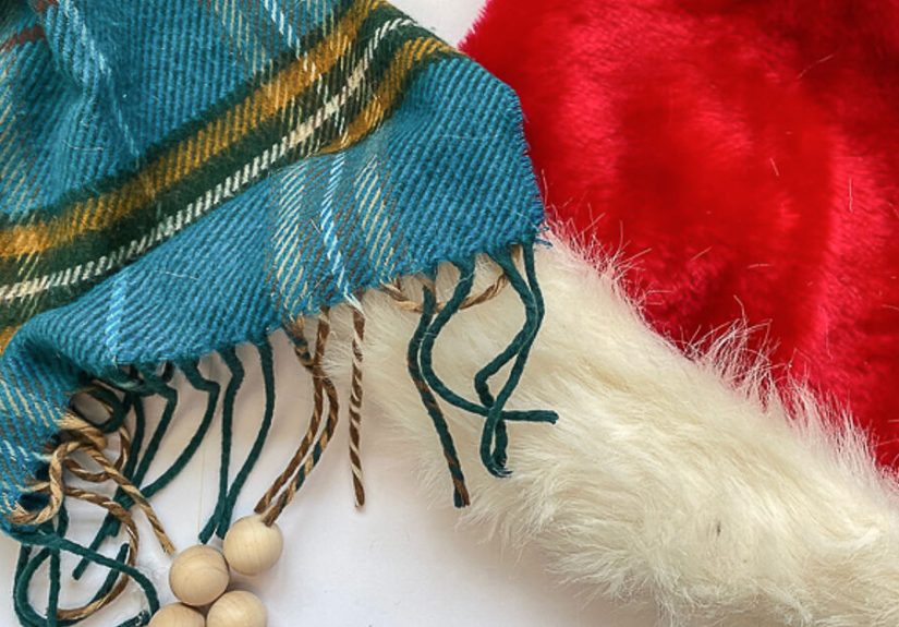 How to Make DIY Christmas Gnome Garland Made From Thrift Store Finds