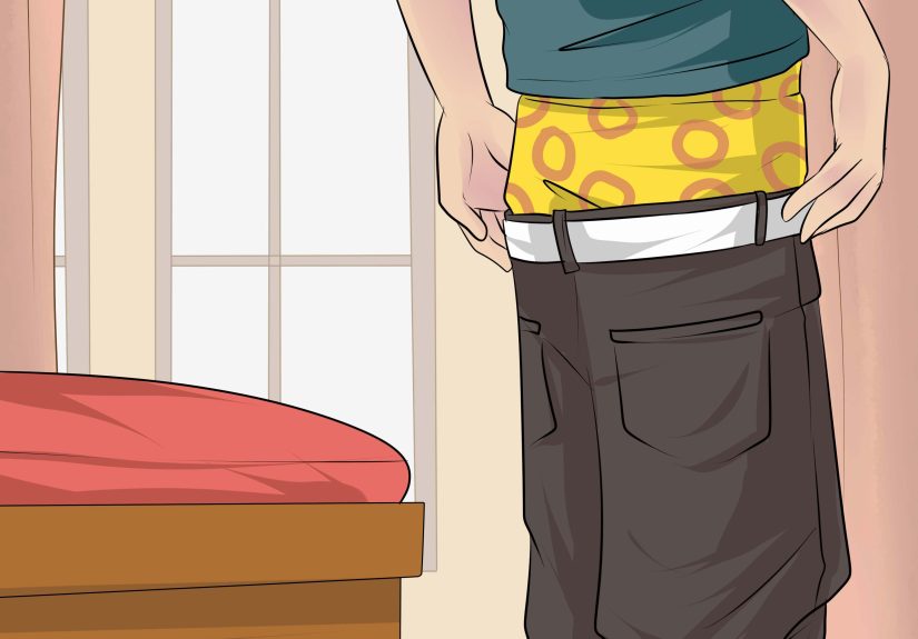 How to Wear Really Low Baggy Pants Without Losing Them: 13 Steps