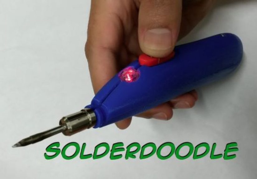 Solderdoodle Is An Open Source, USB Rechargable Soldering Iron