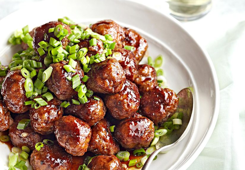 Spicy Apple-Glazed Meatballs Recipe